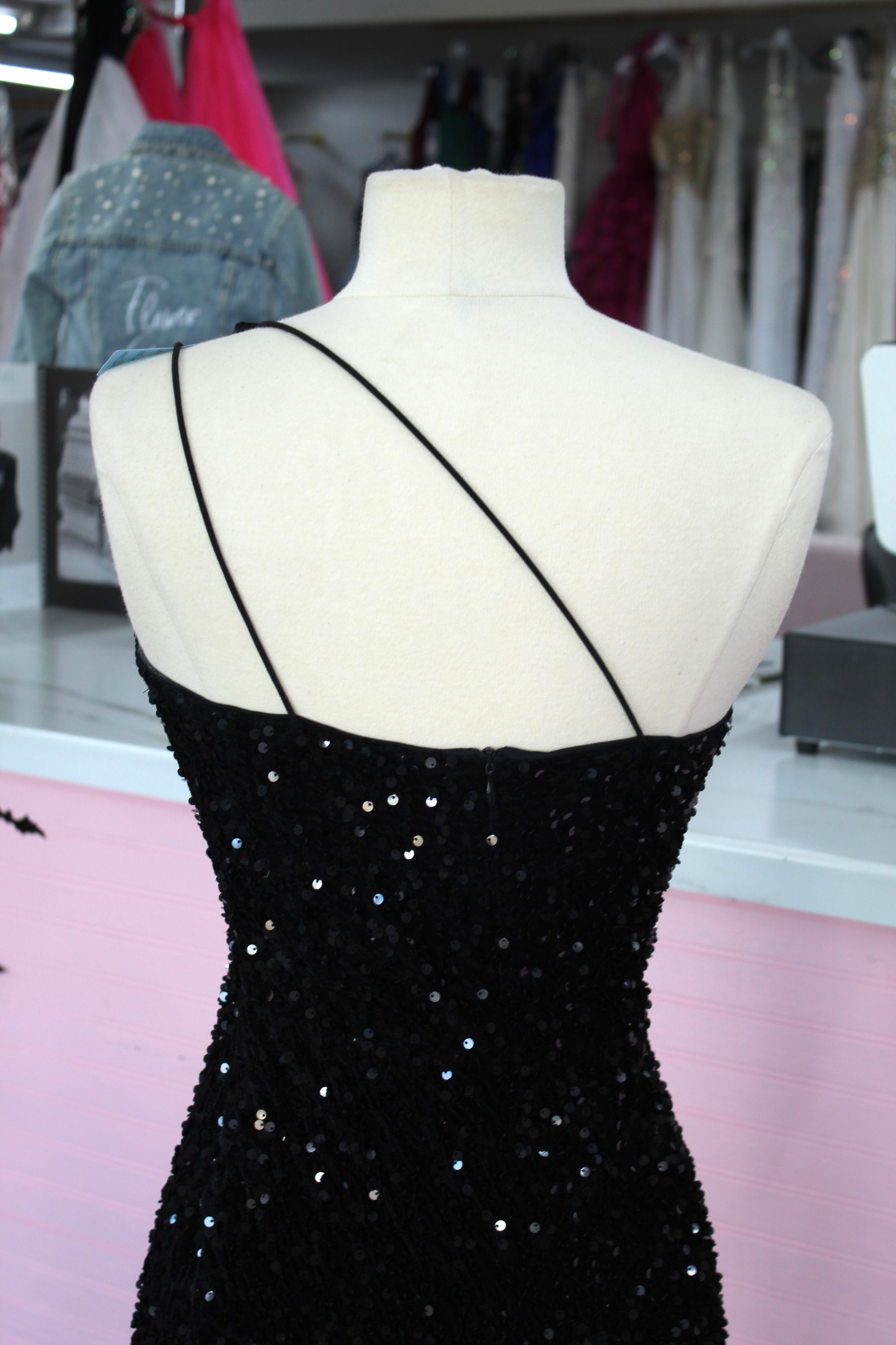 Black Sequin Homecoming XS