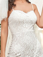 Sleeveless Sweetheart Neck Split Wedding Dresses