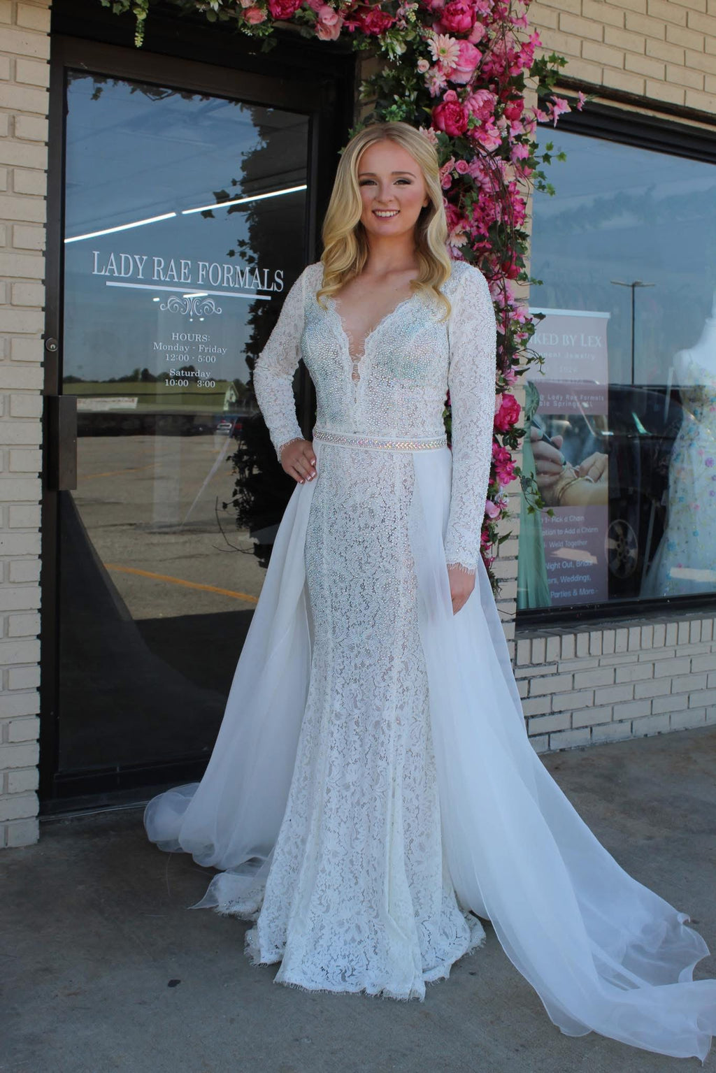 Johnathan kayne gown w/ skirt size 8