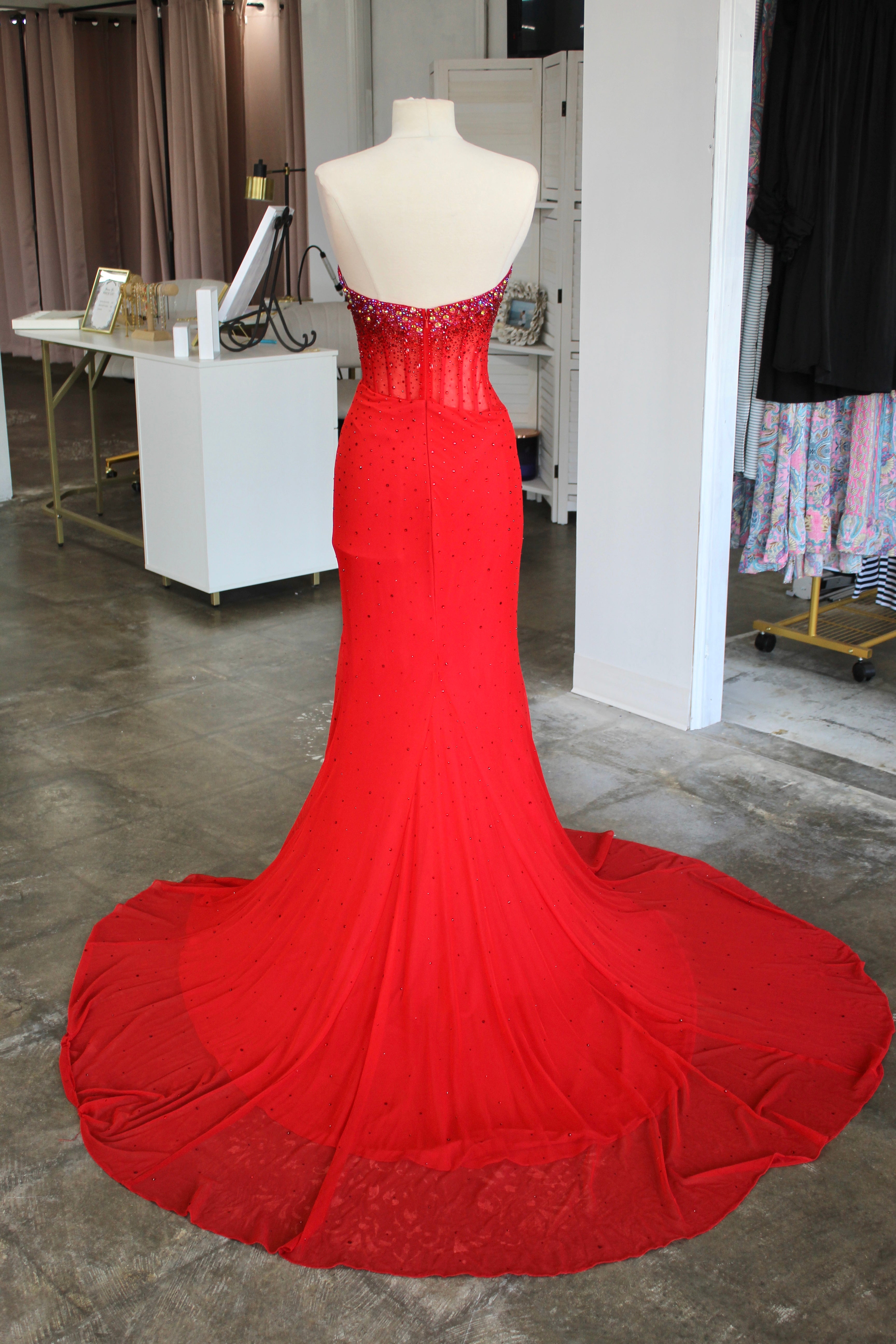Ashley Lauren 11904 (Red)- Size 0