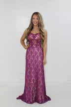LACE MERMAID EVENING GOWN