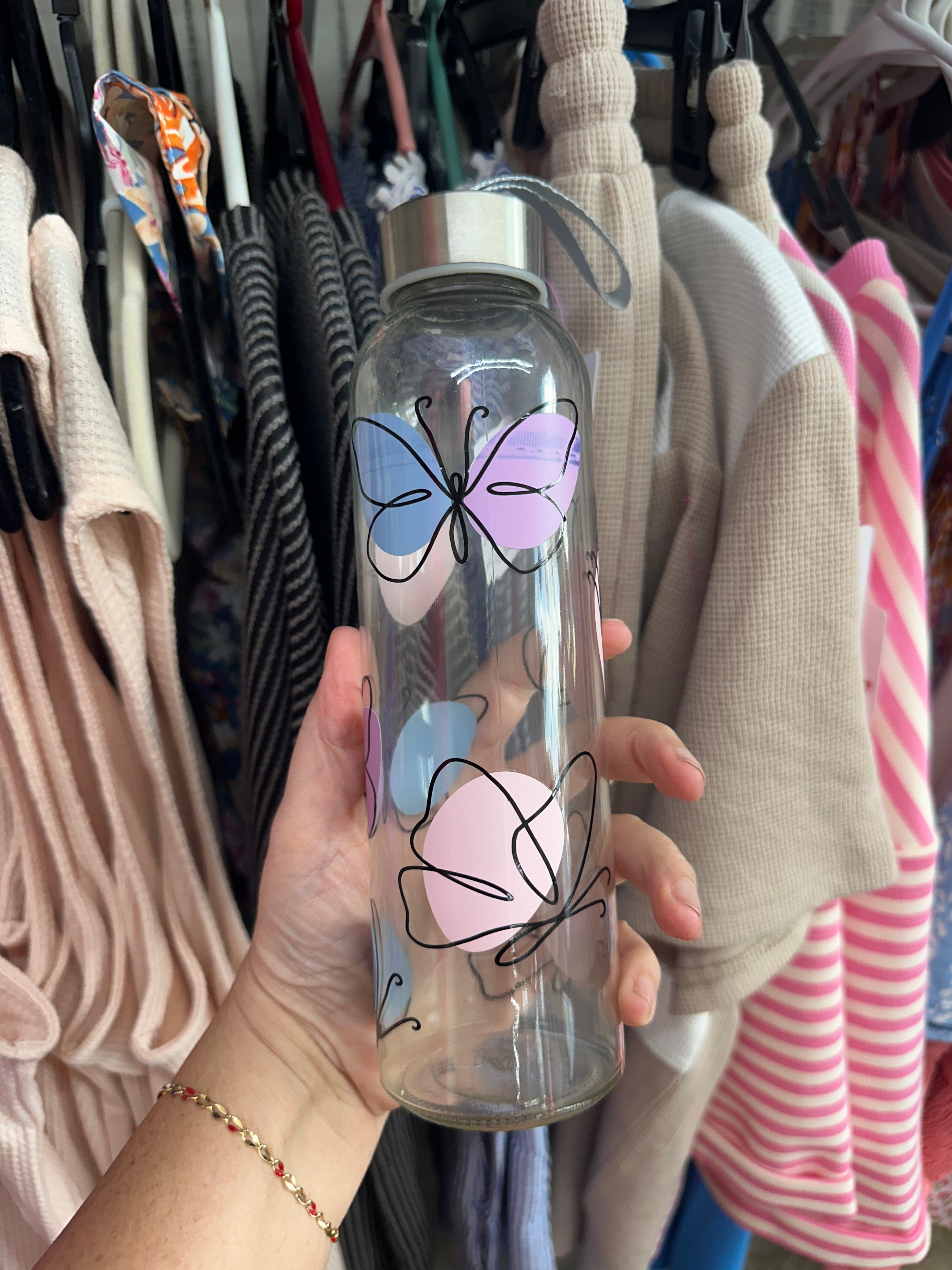 Glass Drink Bottle
