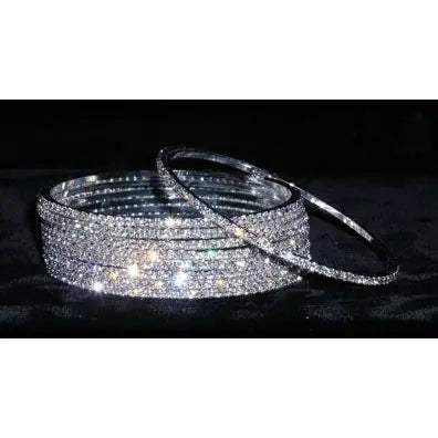 Single Thin Rhinestone Bangle