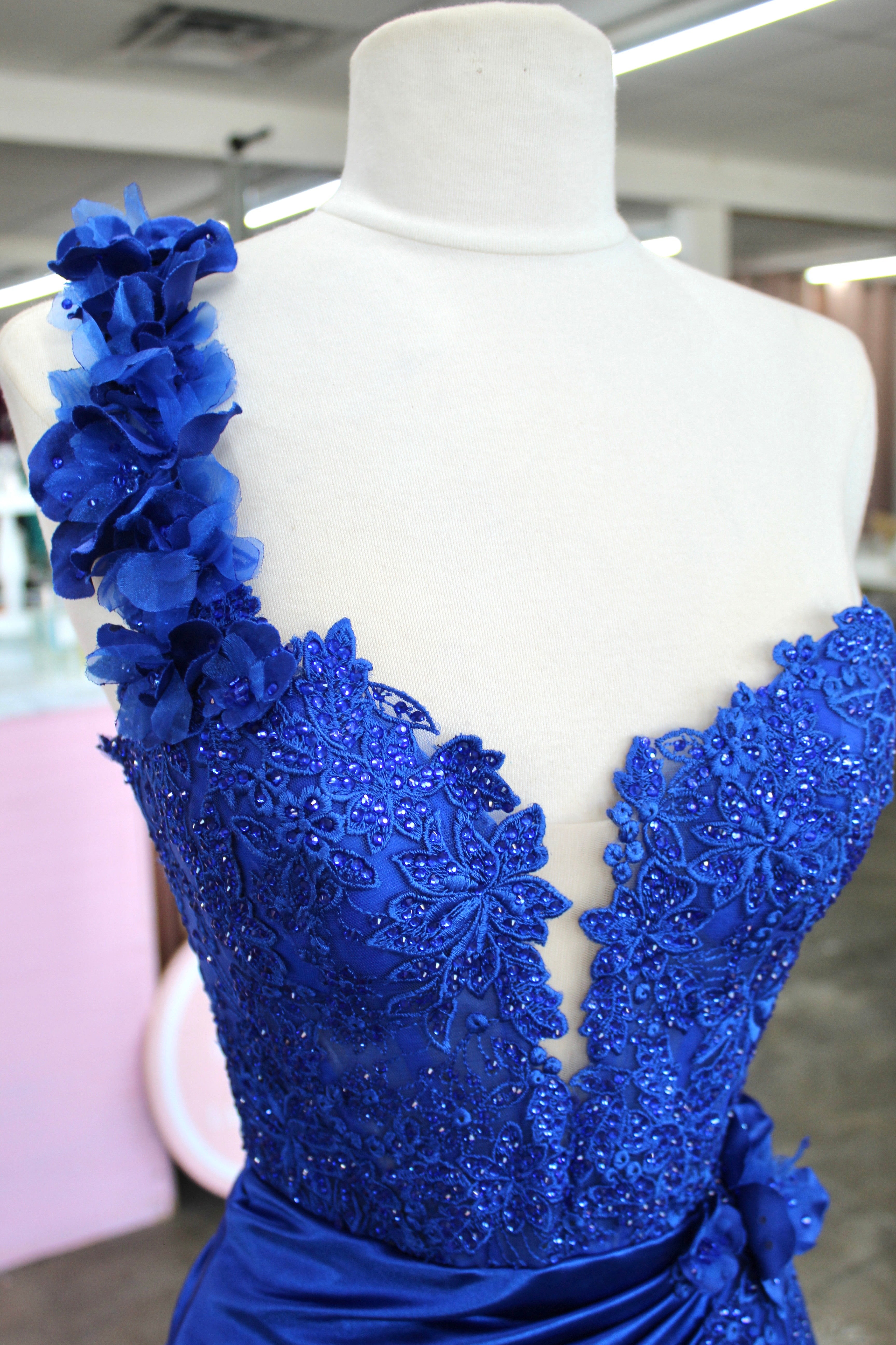 Sherri Hill 56174 (Royal)-Size 0