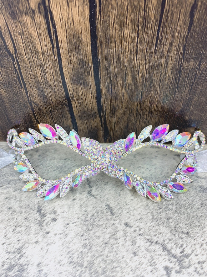 Crystal Rhinestone Masquerade Ball Mask, Costume Party, Gift