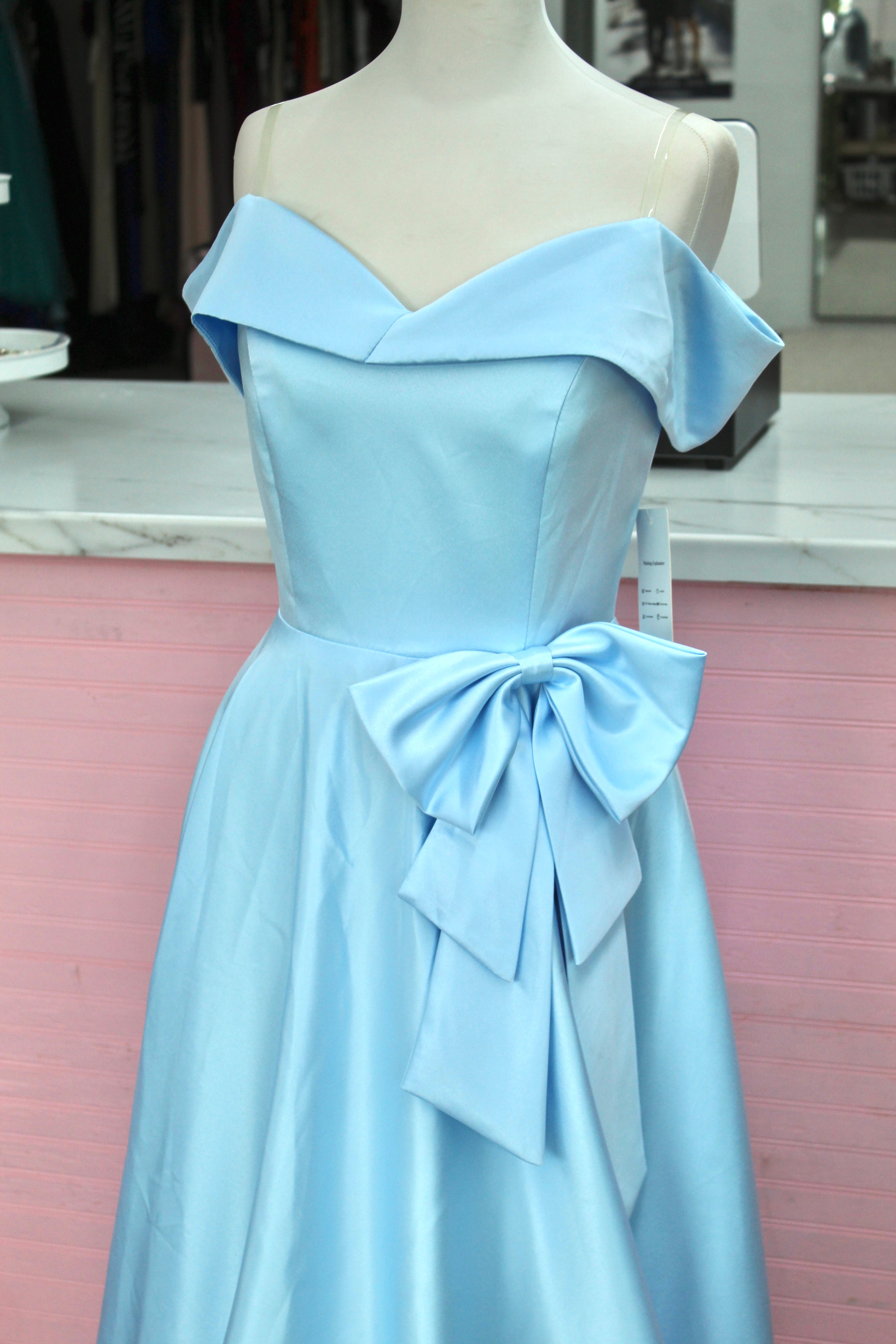 Baby Blue Formal Gown-Size 10