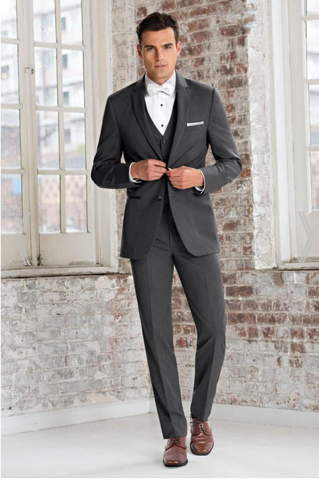 Steel Grey Sterling Wedding Suit-Style 391