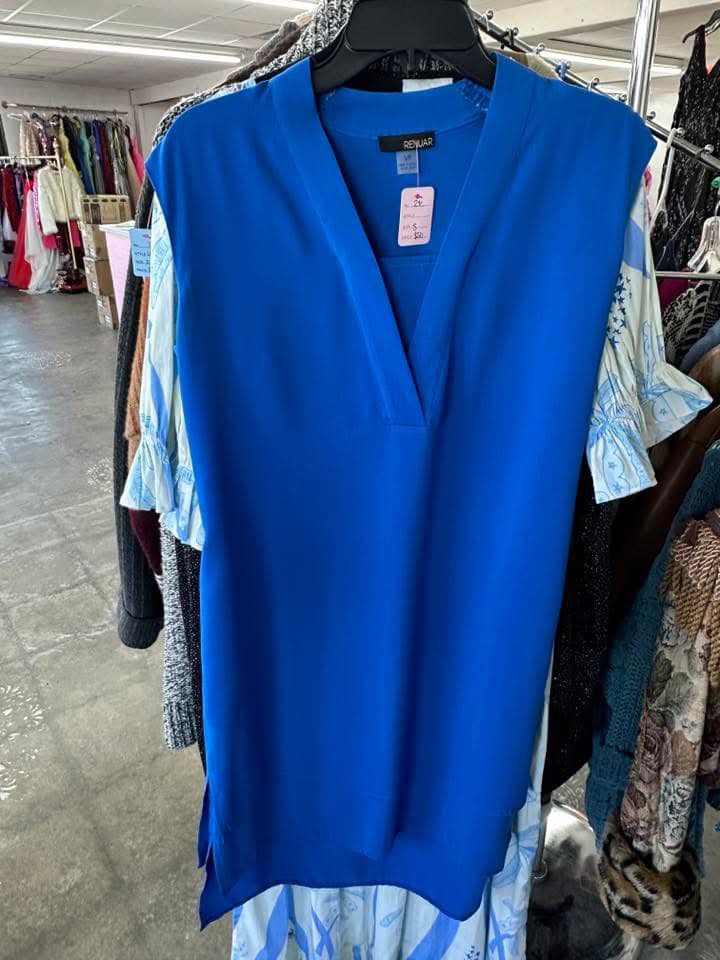 Small Blue Sleeveless Dress