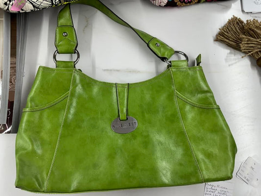 Nine West Green Leather Shoulder Bag