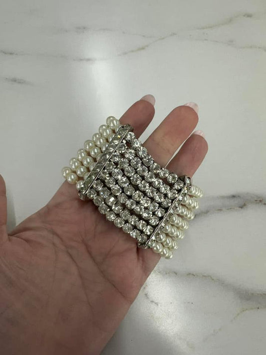 Pearl/ Diamond Bracelet