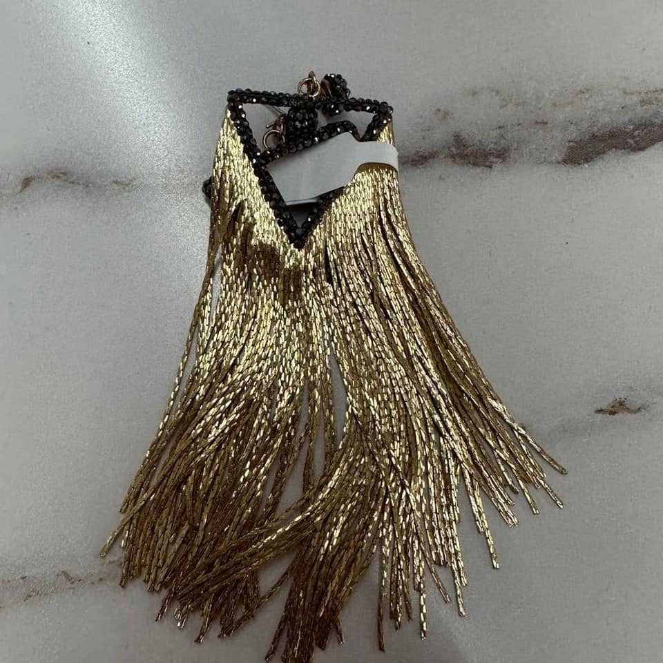 Gold Fringe Earrings