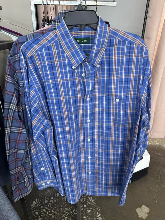 Large Orvis Button Up