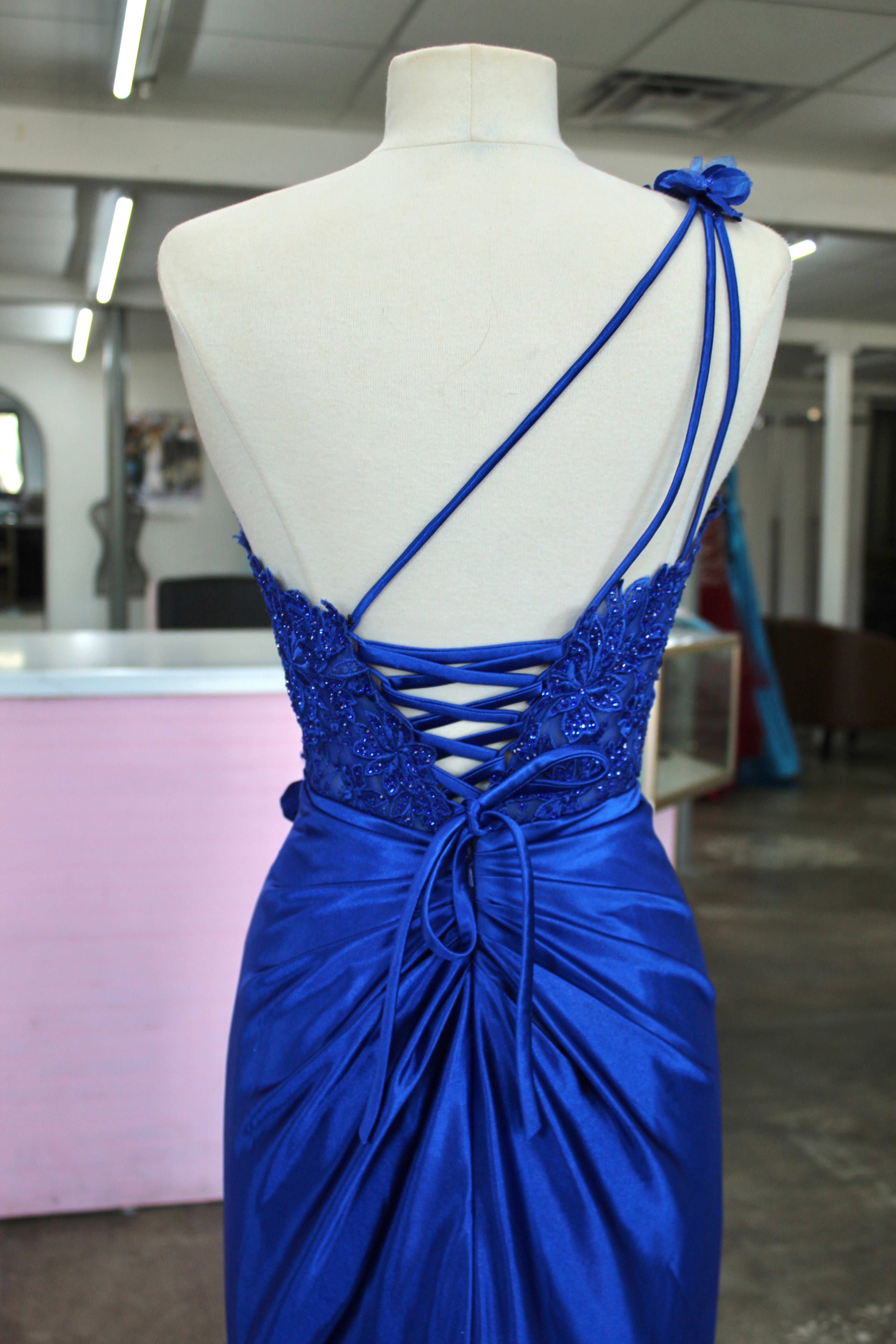 Sherri Hill 56174 (Royal)-Size 0