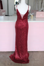 Speechless Sequin Gown – Wine (Size 5)