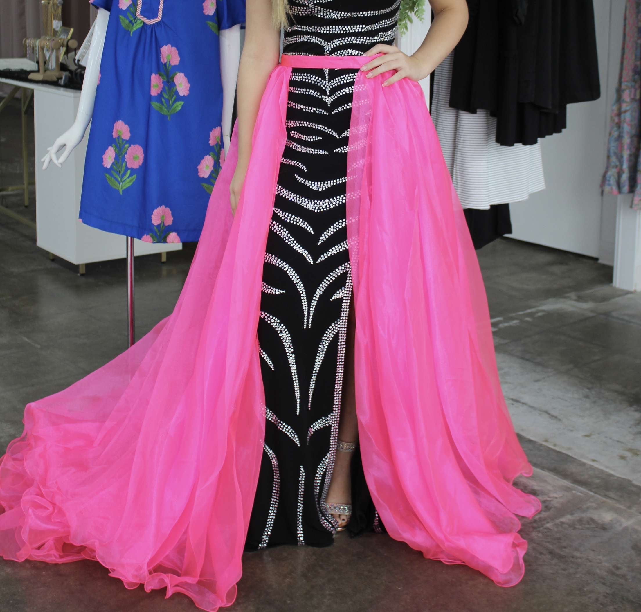 Johnathan Kayne Overskirt-1 Hot Pink