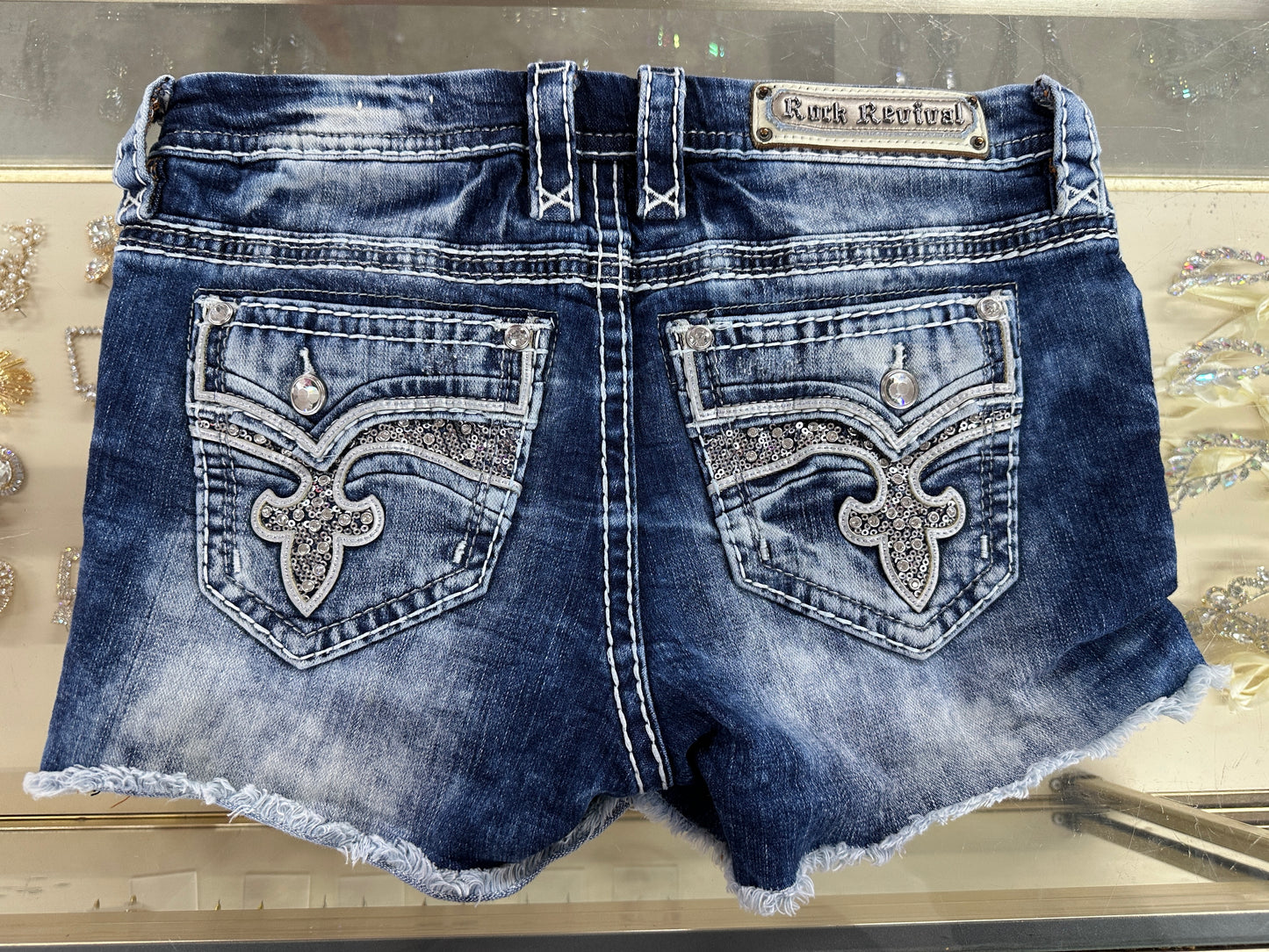 Rock and Revival Jeans Shorts-28