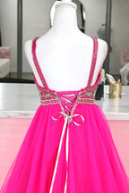 Tiffany Designs Beaded Ball Gown – Hot Pink (Size 0)