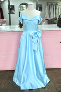 Baby Blue Formal Gown-Size 10