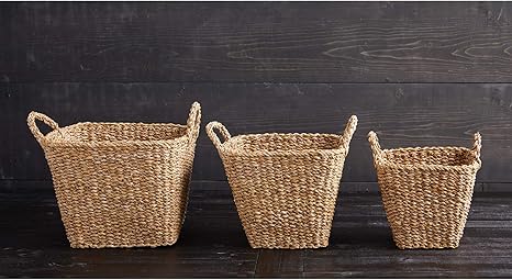 Empty Basket With Grass