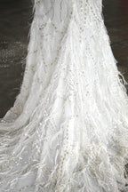 Ponopoly Beaded Halter Gown- Size 0 *Length Shortened*