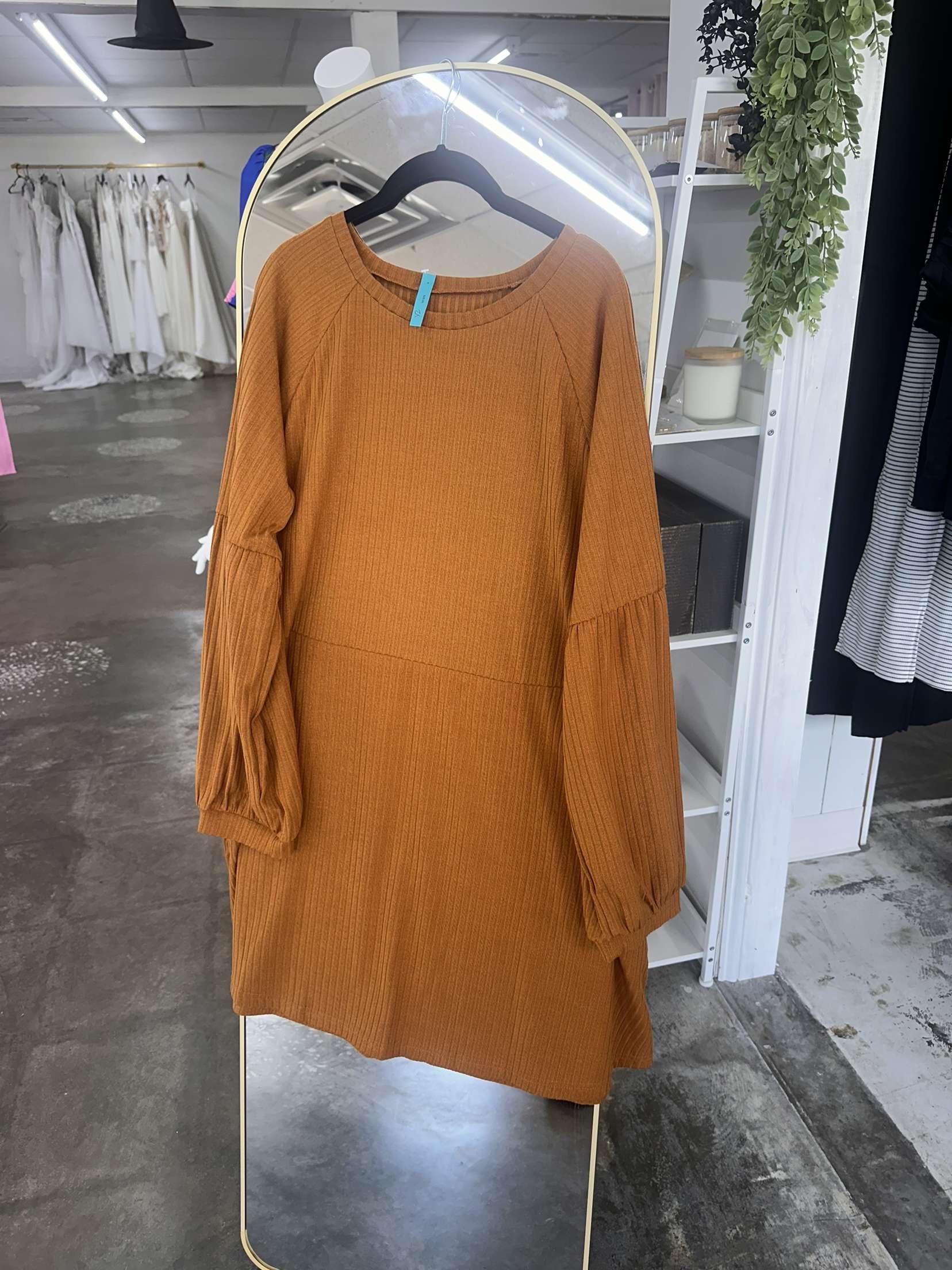 Alia Dress-Burnt Orange