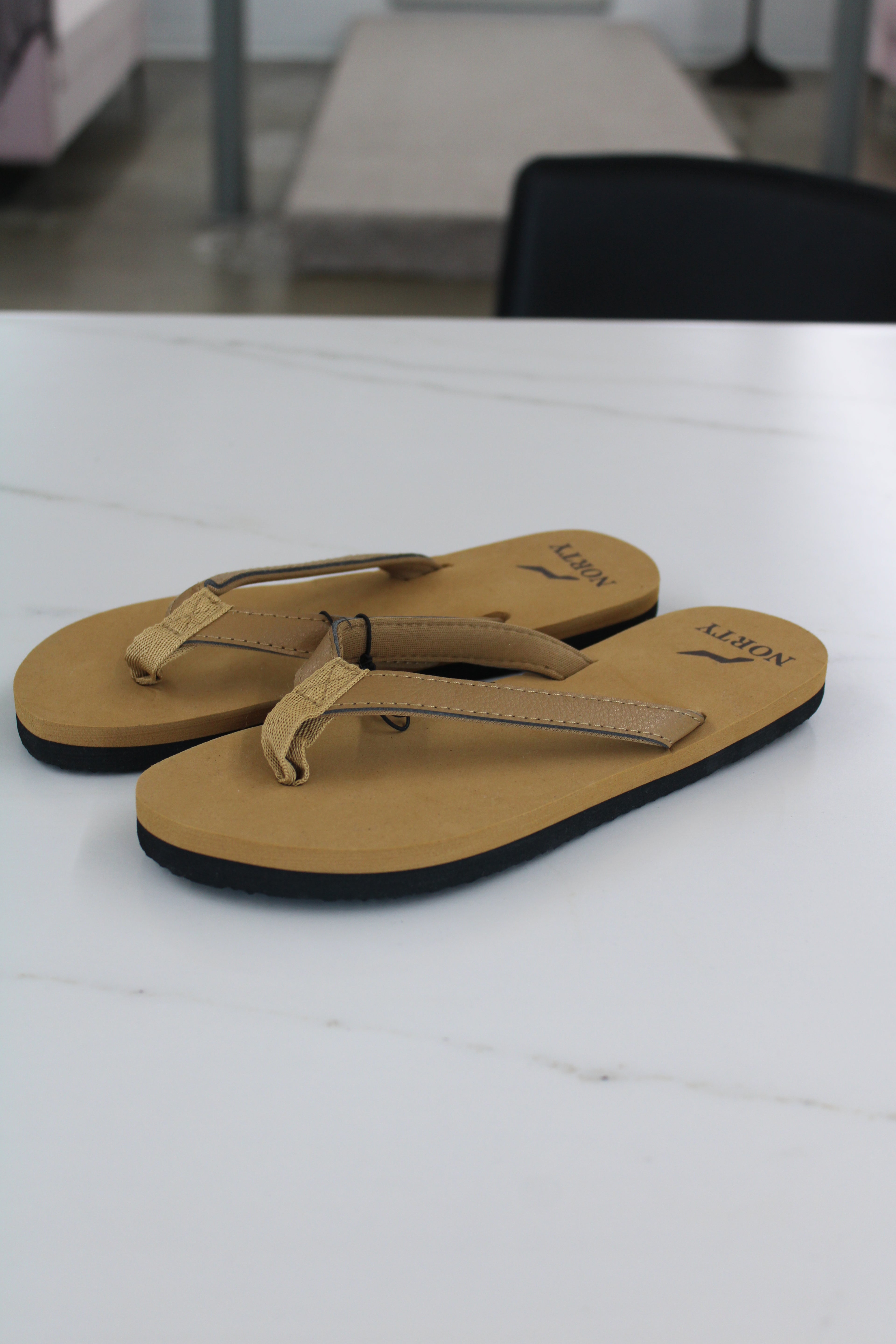 Hannah Flip Flops-Tan