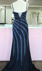 Navy prom/pageant size 8