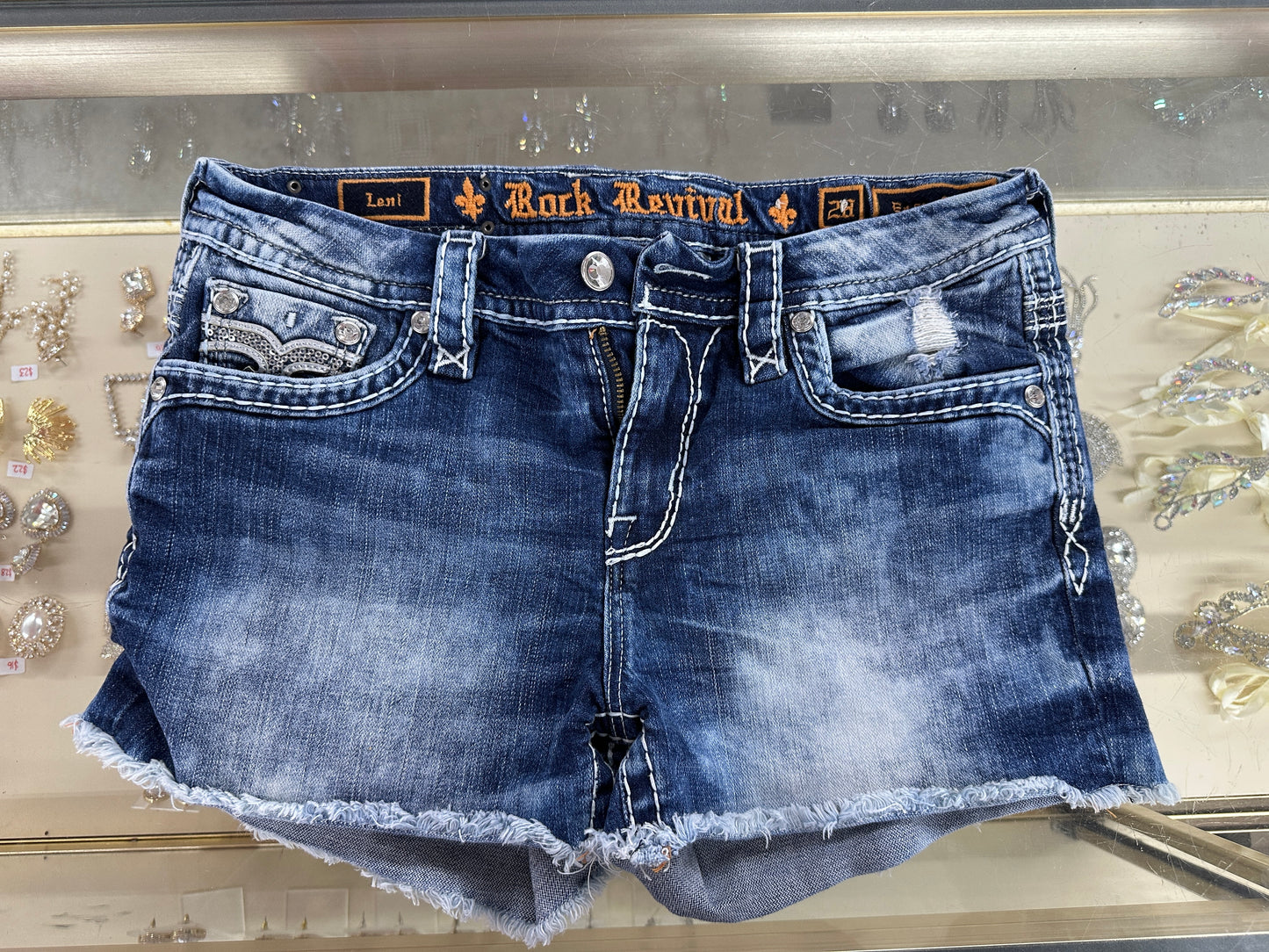 Rock and Revival Jeans Shorts-28