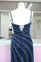 Navy prom/pageant size 8