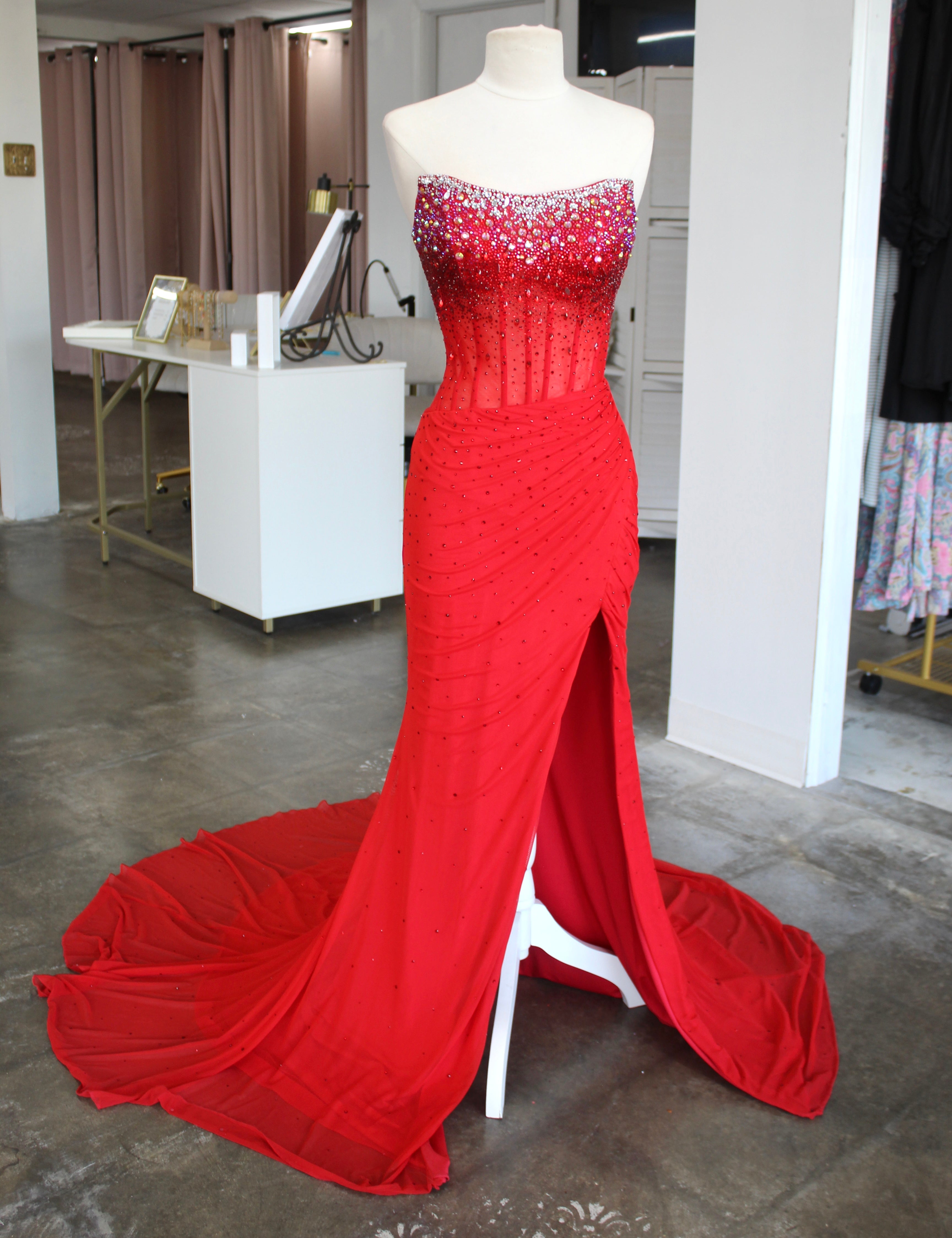 Ashley Lauren 11904 (Red)- Size 0