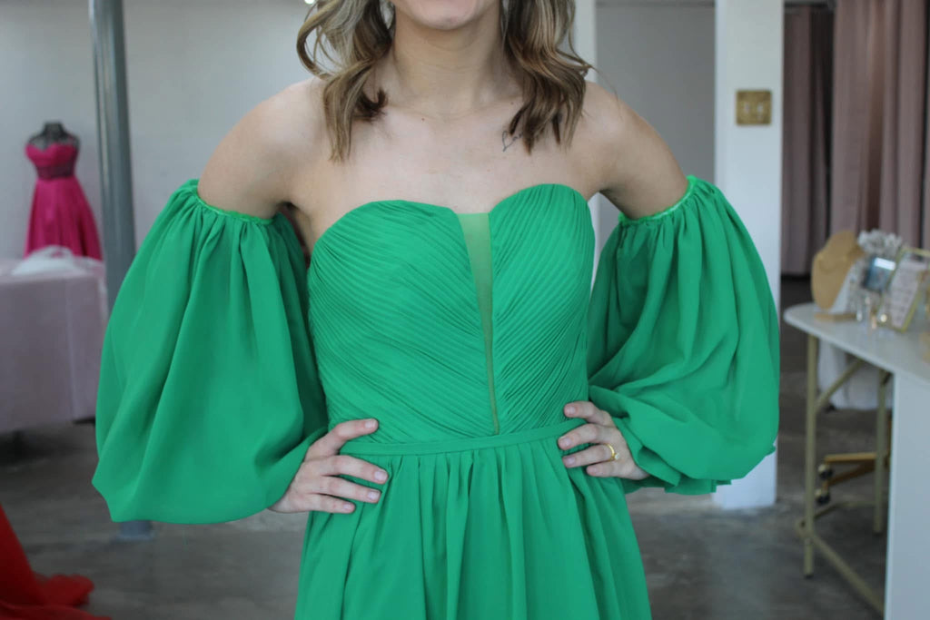 Green Bridesmaid/Formal Gown- Size 2-4