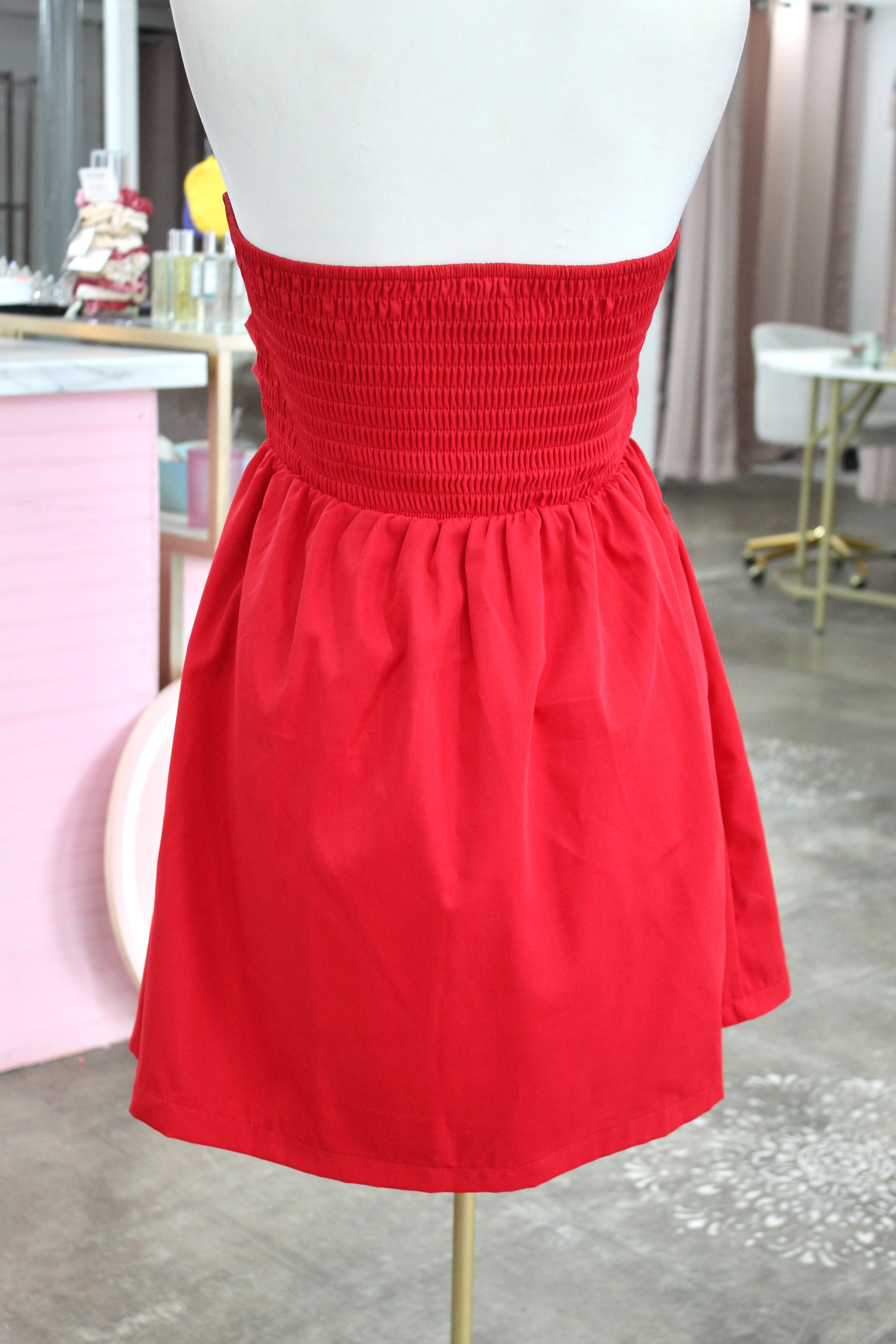 *No Brand* Red Strapless Mini Dress- Size 2X