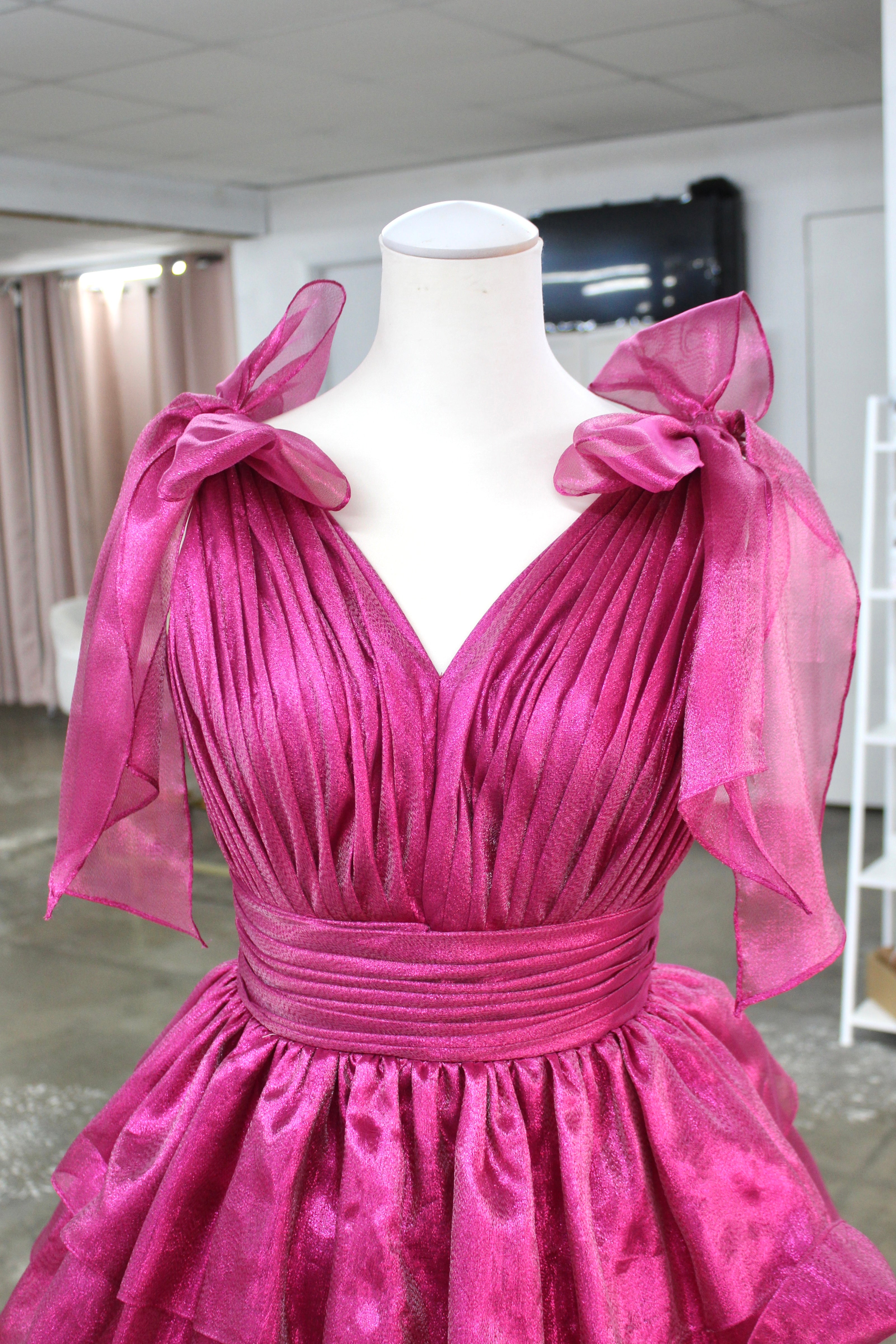 Sherri Hill 56127 Fuscia- Size 12 altered to fit sizes 8-10