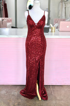 Speechless Sequin Gown – Wine (Size 5)