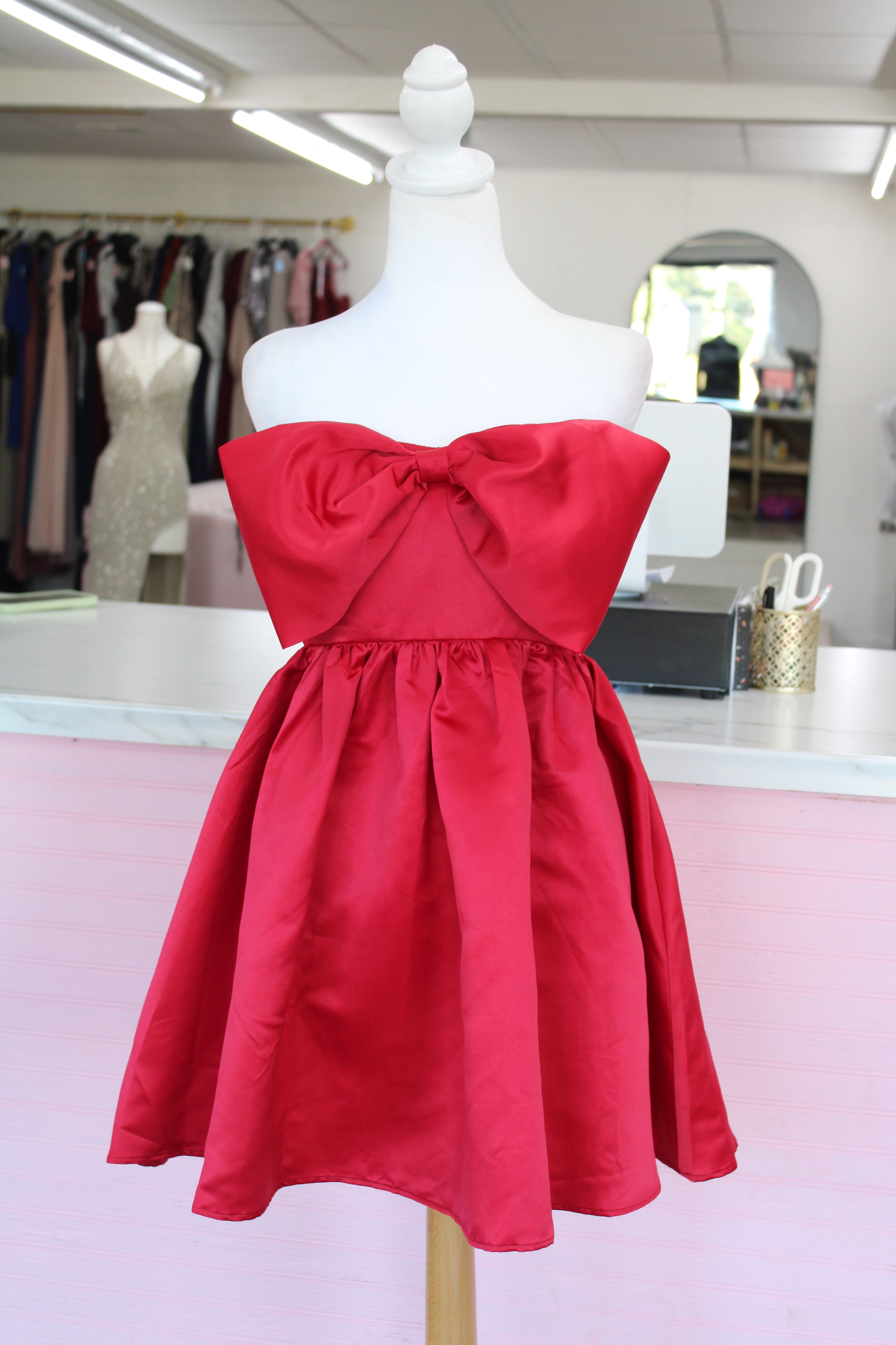 Day + Moon Red Bow Mini- Size M