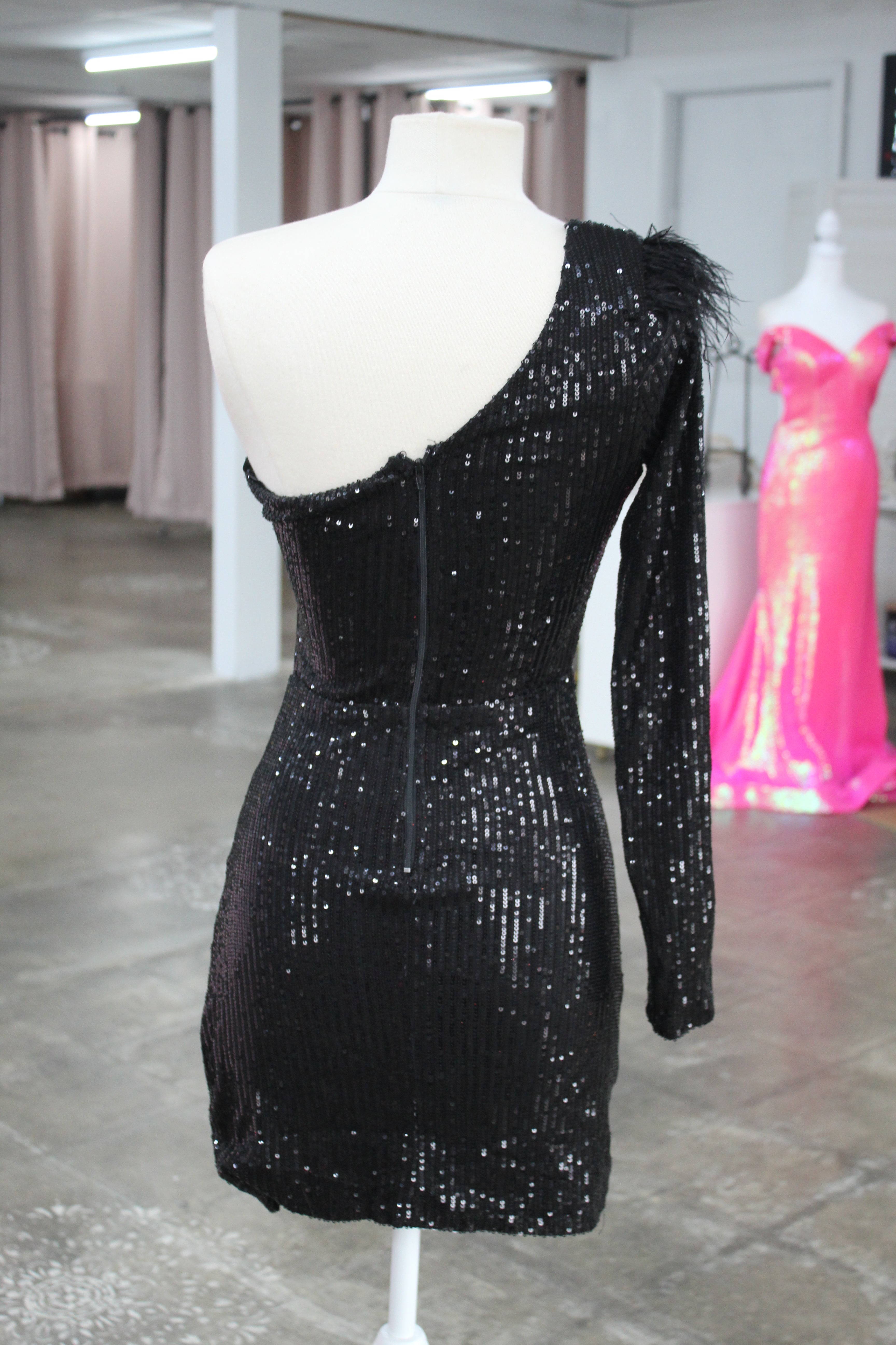 Windsor Black Sequin Mini- Size XS