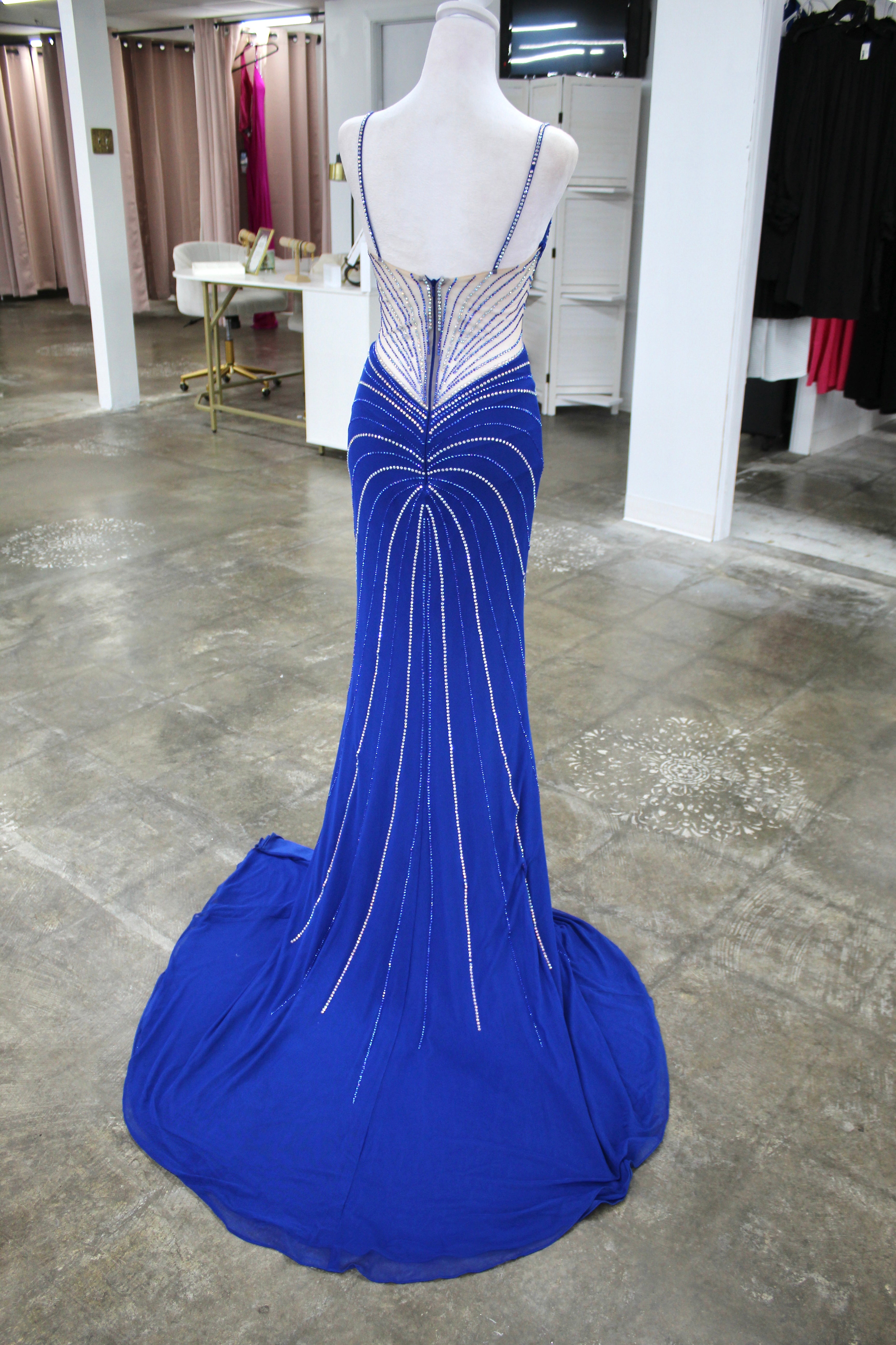 Ashley Lauren 11902 (Royal)- Size 0