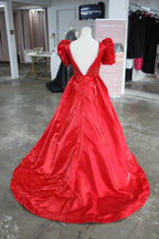 Johnathan Kayne 2692 (Red)-Size 8 *Neckline taken up to fit a smaller size*
