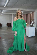 Green Bridesmaid/Formal Gown- Size 2-4
