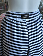 LULU MAC Navy & White Striped Pants (set)