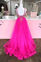 Tiffany Designs Beaded Ball Gown – Hot Pink (Size 0)