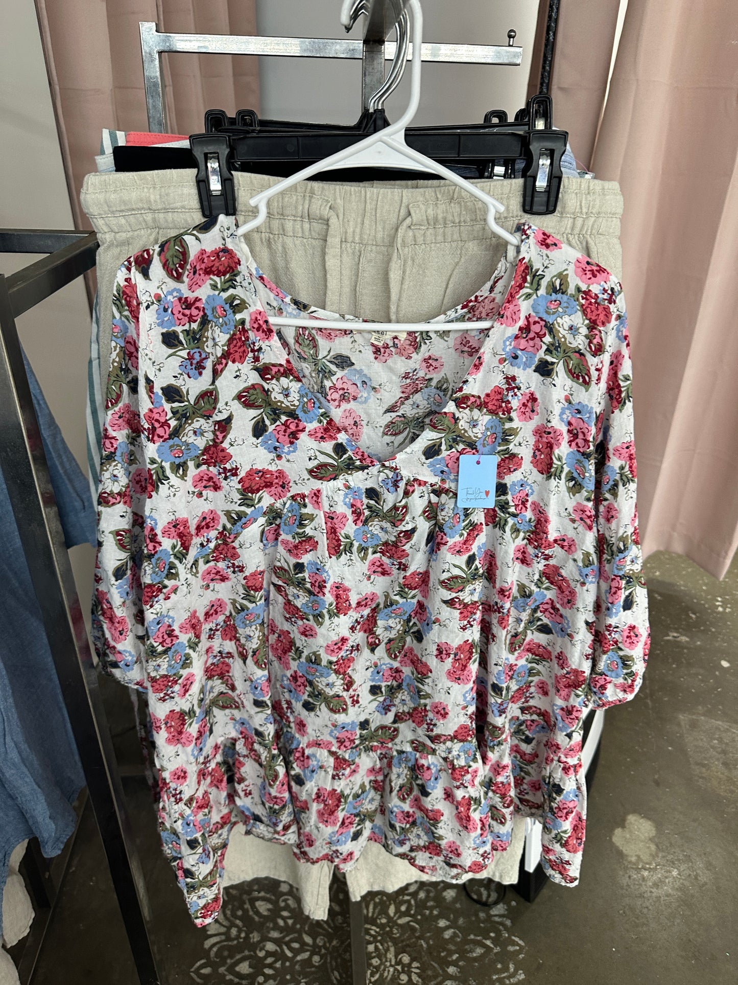 Large- Floral Top