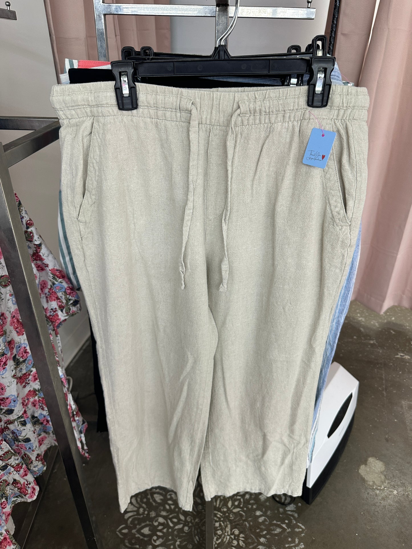 Large Linen Capris