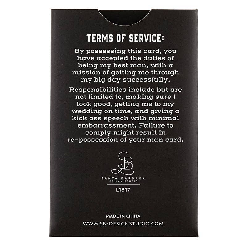 Man Card Bottle Opener-Best Man