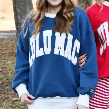 LULU MAC - NAVY/White