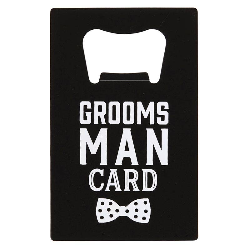 Man Card Bottle Opener-Groomsman
