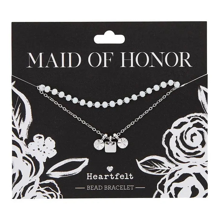 Bead Bracelet-Maid of Honor