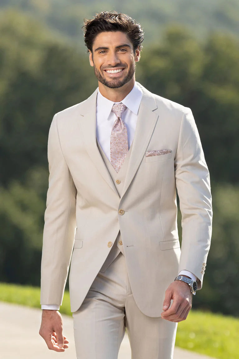 Tan Performance Stretch Wedding Suit-Style 272